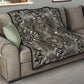 African Zebra Elephant Skin Pattern Quilt