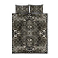 African Zebra Elephant Skin Pattern Quilt Bed Set