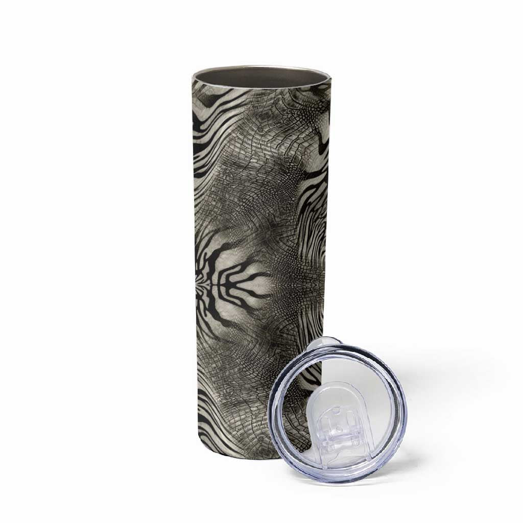 African Zebra Elephant Skin Pattern Skinny Tumbler