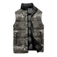 African Zebra Elephant Skin Pattern Sleeveless Puffer Jacket