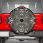 African Zebra Elephant Skin Pattern Spare Tire Cover
