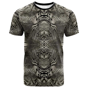 African Zebra Elephant Skin Pattern T shirt