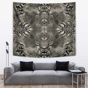 African Zebra Elephant Skin Pattern Tapestry