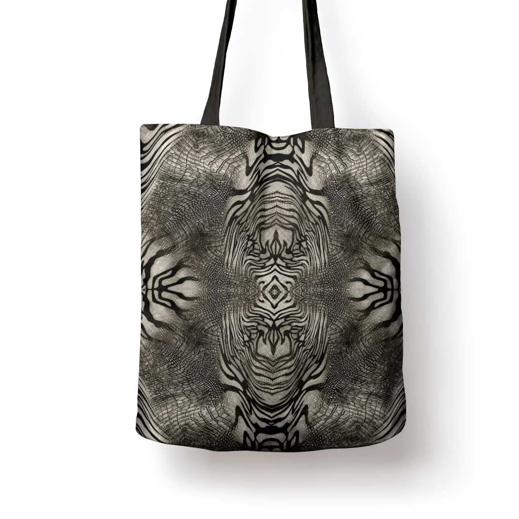 African Zebra Elephant Skin Pattern Tote Bag