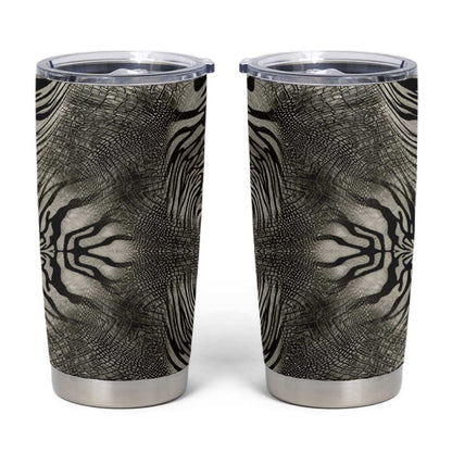 African Zebra Elephant Skin Pattern Tumbler Cup