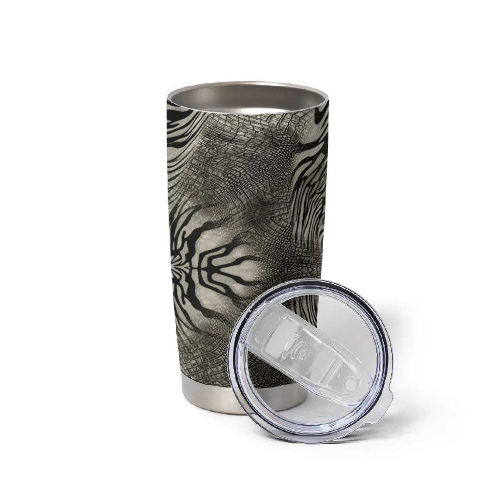 African Zebra Elephant Skin Pattern Tumbler Cup