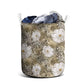 African Leopard Floral Pattern Laundry Basket Sahara Pearl