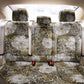 African Leopard Floral Pattern Back Car Seat Cover Sahara Pearl