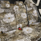 African Leopard Floral Pattern Back Car Seat Cover Sahara Pearl