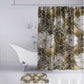 African Leopard Floral Pattern Bathroom Set Sahara Pearl
