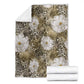 African Leopard Floral Pattern Blanket Sahara Pearl