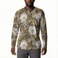 African Leopard Floral Pattern Button Sweatshirt Sahara Pearl