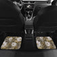 African Leopard Floral Pattern Car Mats Sahara Pearl