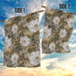 African Leopard Floral Pattern Garden Flag Sahara Pearl