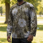 African Leopard Floral Pattern Hockey Jersey Sahara Pearl