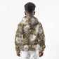 African Leopard Floral Pattern Kid Hoodie Sahara Pearl