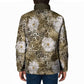 African Leopard Floral Pattern Padded Jacket Sahara Pearl
