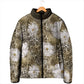 African Leopard Floral Pattern Padded Jacket Sahara Pearl