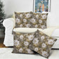 African Leopard Floral Pattern Pillow Cover Sahara Pearl