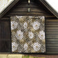 African Leopard Floral Pattern Quilt Sahara Pearl