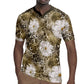 African Leopard Floral Pattern Rugby Jersey Sahara Pearl
