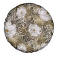 African Leopard Floral Pattern Spare Tire Cover Sahara Pearl