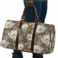 African Leopard Floral Pattern Travel Bag Sahara Pearl