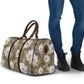 African Leopard Floral Pattern Travel Bag Sahara Pearl