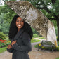 African Leopard Floral Pattern Umbrella Sahara Pearl
