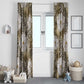 African Leopard Floral Pattern Window Curtain Sahara Pearl