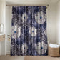 African Leopard Floral Pattern Bathroom Set Nile Indigo