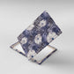 African Leopard Floral Pattern Canvas Wall Art Nile Indigo