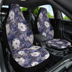 African Leopard Floral Pattern Car Seat Cover Nile Indigo