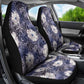 African Leopard Floral Pattern Car Seat Cover Nile Indigo