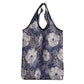 African Leopard Floral Pattern Grocery Bag Nile Indigo