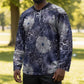 African Leopard Floral Pattern Hockey Jersey Nile Indigo