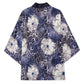 African Leopard Floral Pattern Kimono Nile Indigo