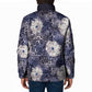 African Leopard Floral Pattern Padded Jacket Nile Indigo