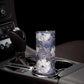 African Leopard Floral Pattern Skinny Tumbler Nile Indigo