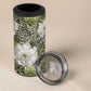 African Leopard Floral Pattern 4 in 1 Can Cooler Tumbler Safari Moss