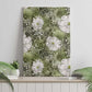 African Leopard Floral Pattern Canvas Wall Art Safari Moss
