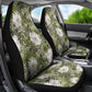 African Leopard Floral Pattern Car Seat Cover Safari Moss