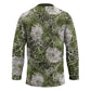 African Leopard Floral Pattern Hockey Jersey Safari Moss