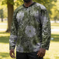 African Leopard Floral Pattern Hockey Jersey Safari Moss