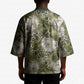 African Leopard Floral Pattern Kimono Safari Moss