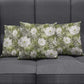 African Leopard Floral Pattern Pillow Cover Safari Moss