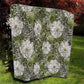 African Leopard Floral Pattern Quilt Safari Moss