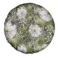 African Leopard Floral Pattern Spare Tire Cover Safari Moss