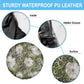 African Leopard Floral Pattern Spare Tire Cover Safari Moss