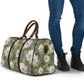 African Leopard Floral Pattern Travel Bag Safari Moss
